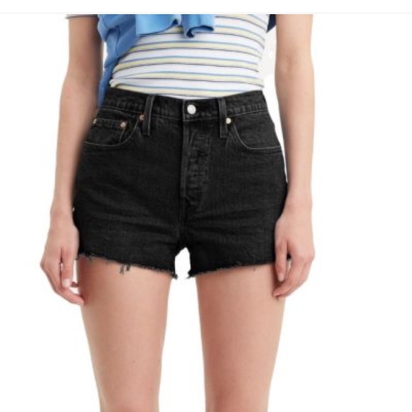 Levi’s 501 Black Denim Shorts - Picture 1 of 4